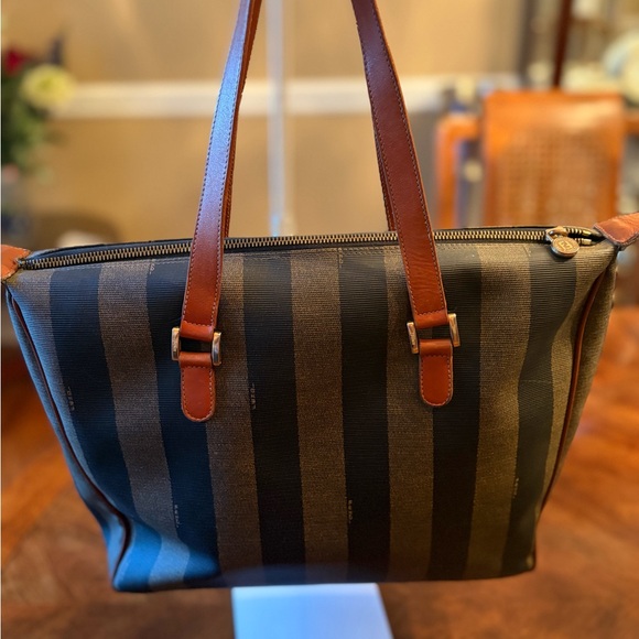 Beautiful Fendi Pequin Striped Tote - Picture 2 of 12